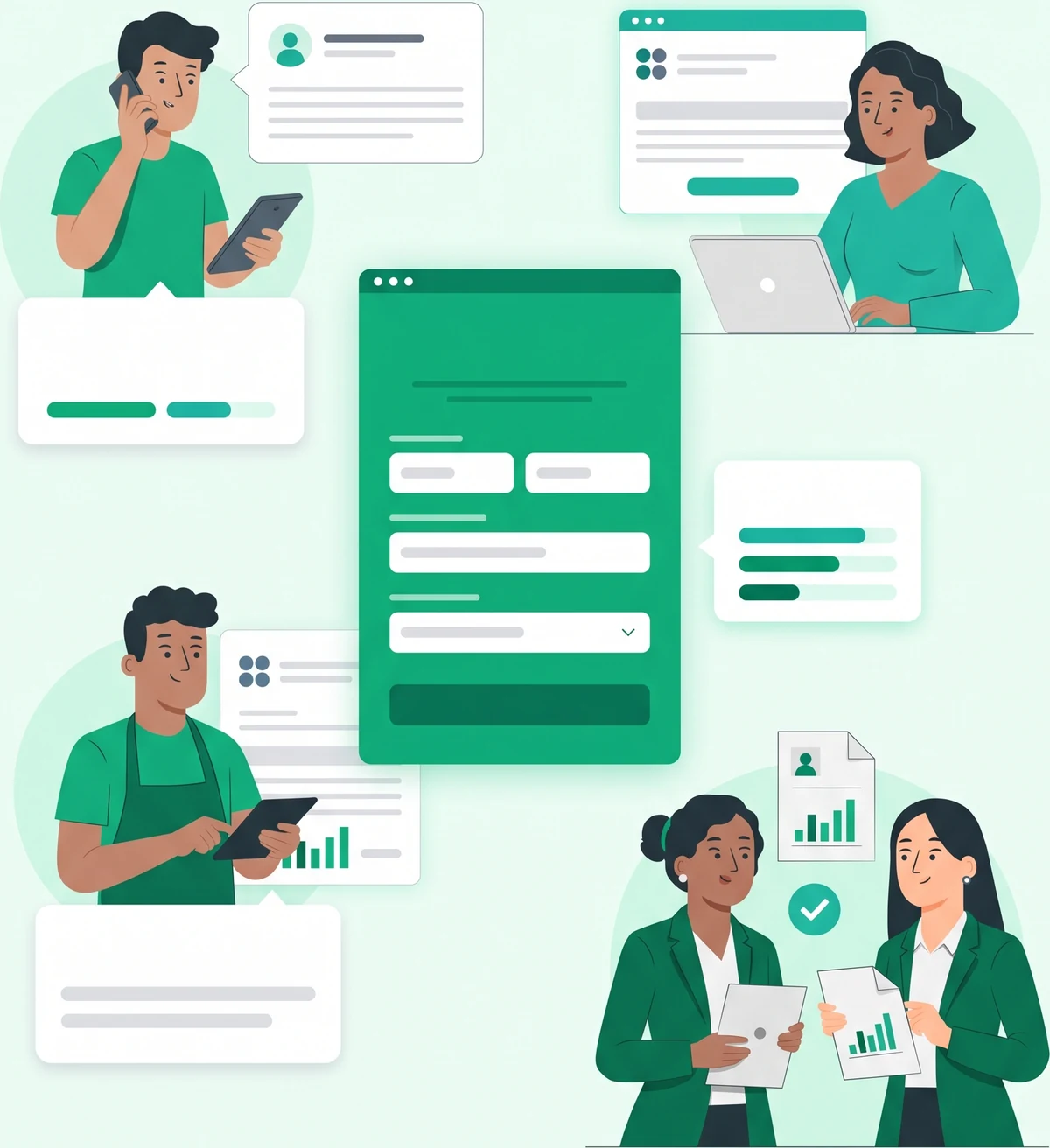 ¿Quién puede utilizar esta herramienta RFC? — CalcularRFC Autónomos, empresarios, equipos de nómina y personas que registran su RFC por primera vez usando la calculadora RFC en México